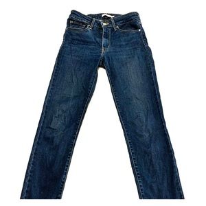 Levi 712s straight leg in dark denim